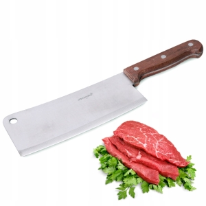 Nóż kuchenny tasak z drewnianą rączką