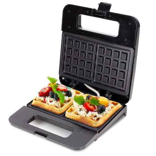Gofrownica Kamille 800W z nieprzywierającą powłoką na 2 gofry
