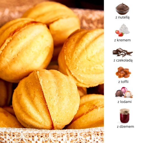 Opiekacz do ciastek orzeszki Kamille 12 szt forma