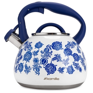 Czajnik tradycyjny z automat. gwizdkiem 2,7L ludowe kwiaty