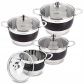 Komplet 2/2,7/3,6/5,9L garnków  Kamille KM5766