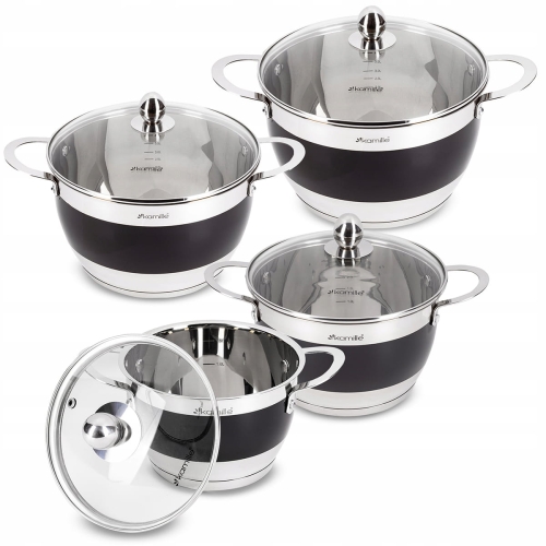 Komplet 2/2,7/3,6/5,9L garnków  Kamille KM5766