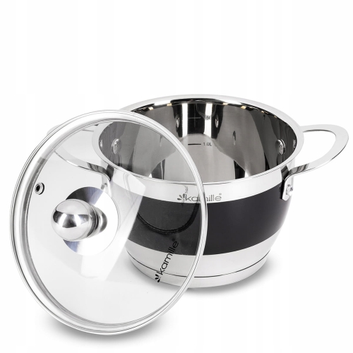 Zestaw garnków z miarką Kamille KM5766
