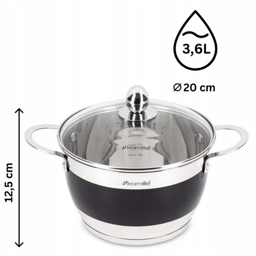 Garnek 3,6L Kamille KM5766