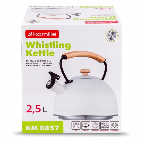 Czajnik Kamille 2,5L do gotowania wody z gwizdkiem