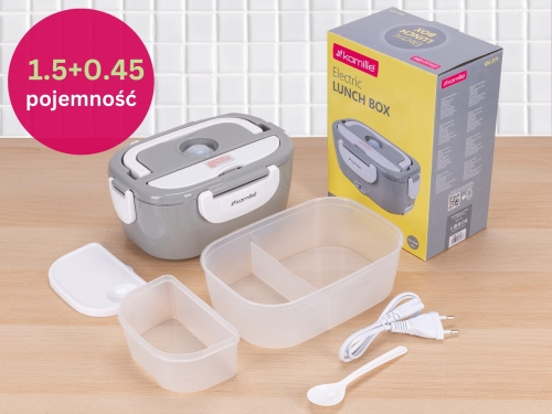 Szczelny lunchbox elektryczny Kamille podgrzewacz do jedzenia 1,5L