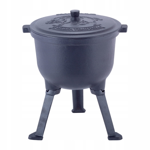 Garnek myśliwski Kamille kociołek żeliwny 8 litrów do pieczonek