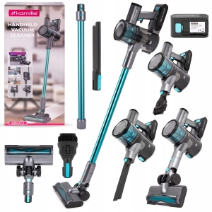 Odkurzacz pionowy bezprzewodowy FILTR HEPA + akcesoria 0,6L MOCNY