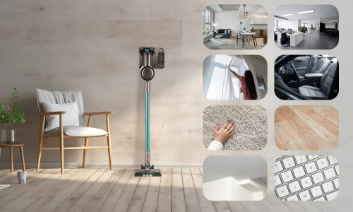 Odkurzacz pionowy bezprzewodowy filtr HEPA Kamille