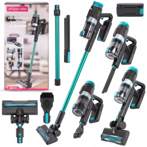 Odkurzacz pionowy bezprzewodowy FILTR HEPA + akcesoria 0,4L MOCNY