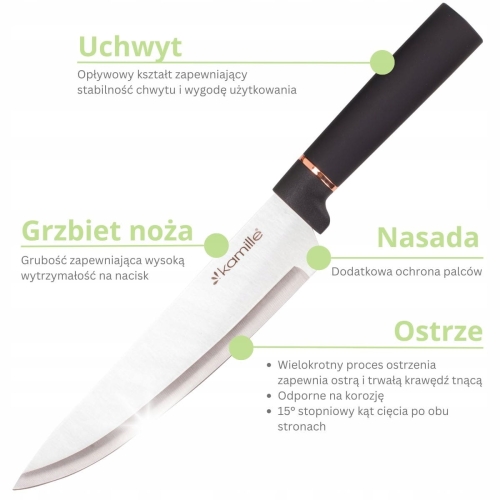 Dane techniczne noża Kamille