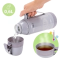 Praktyczny termos Kamille 600 ml ze szklanym wkładem do pracy i podróży