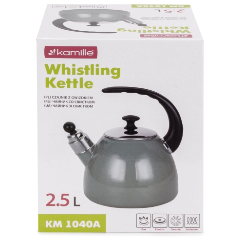 Czajnik emaliowany Kamille 2,5 L z bakelitowym uchwytem