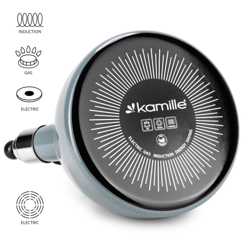 Czajnik tradycyjny Kamille 2,5 L zielony do kuchni