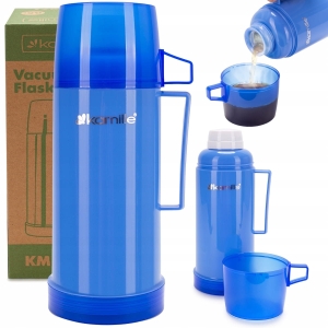 TERMOS BIDON BUTELKA KUBEK TERMICZNY SZKLANY WKŁAD 450 ml KAMILLE