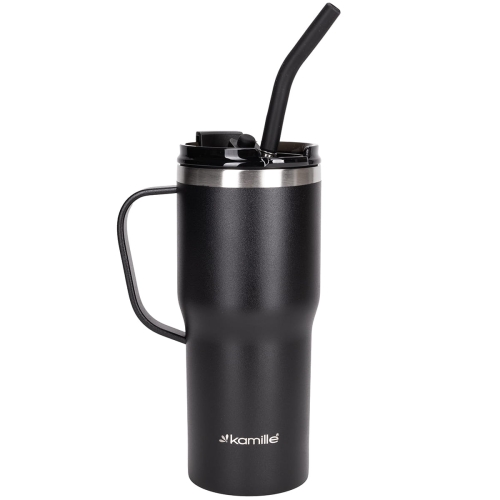 Bidon termiczny Kamille ze słomką 600ml kubek na napoje