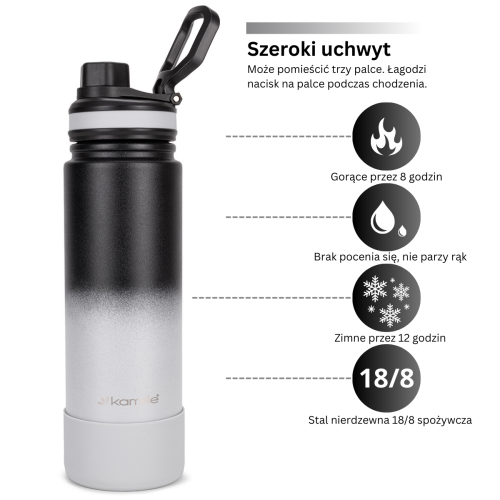 Shaker sportowy Kamille XL 720 ml do napojów fitness
