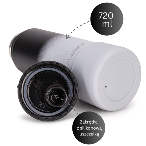 Butelka sportowa Kamille 720 ml bidon do siłowni