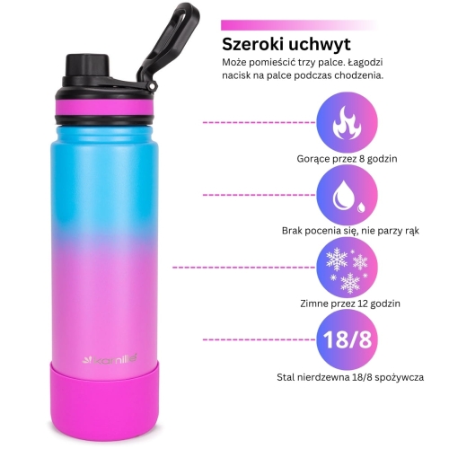 Bidon sportowy Kamille do wody i napojów 720 ml