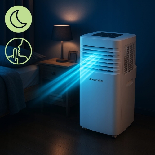 Klimatyzator mobilny Kamille 9000 BTU cicha praca chłodzenie osuszanie wentylacja