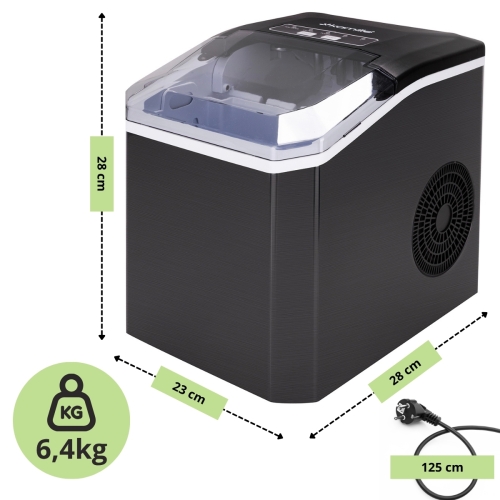 Automatyczna maszyna do robienia kostek lodu czarna Kamille