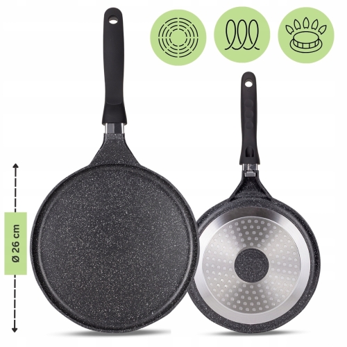 Patelnia marmurowa na naleśniki na indukcje Kamille