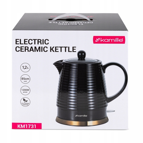 Czajnik ceramiczny Kamille 1,2L 1200W bezprzewodowy do kuchni