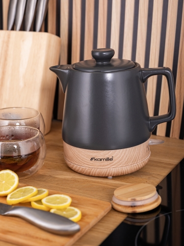 Czajnik z imitacją drewna Kamille