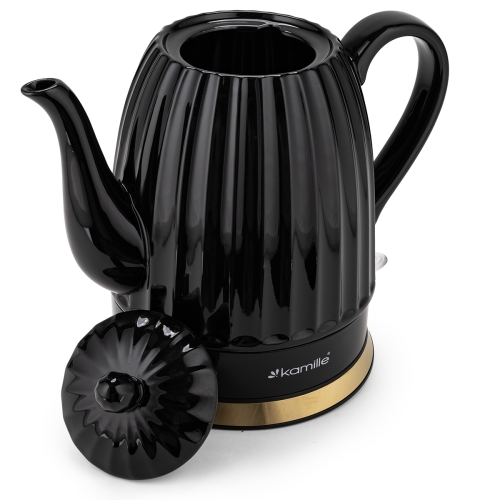 czajnik elektryczny Kamille ceramiczny 1200W czarny design