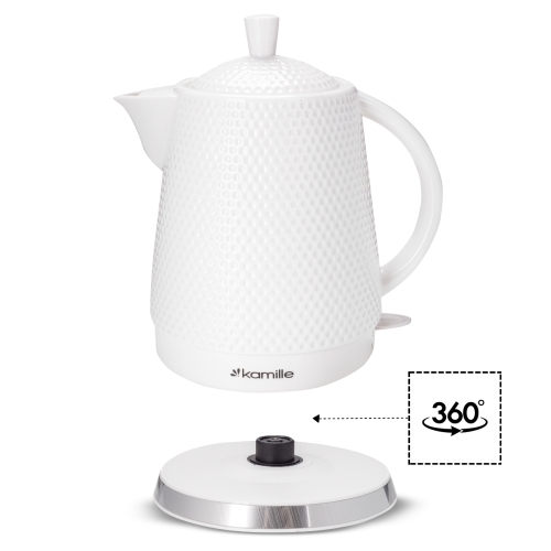 Czajnik elektryczny ceramiczny biały