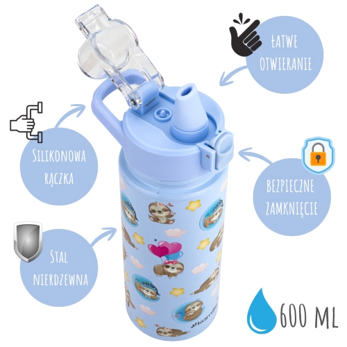 Kubek na napoje dla dziecka Kamille 600 ml bidon szkolny