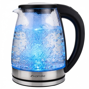 Czajnik elektryczny z regulacją temp. bezprzewodowy szklany 1,8L 