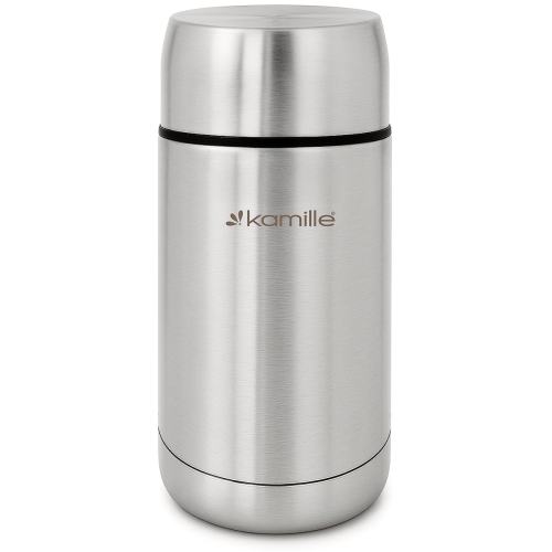 Stalowy termos na jedzenie Kamille 1000 ml szczelny pojemnik obiadowy