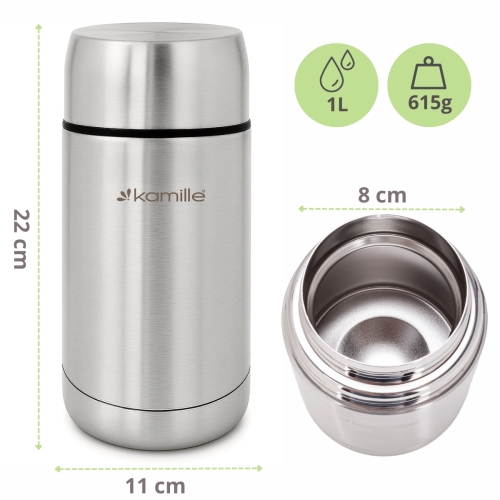 Kamille termos obiadowy stalowy 1000 ml pojemnik na gorące dania