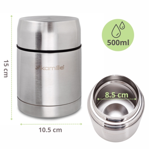 Pojemnik termiczny na zupę Kamille stal nierdzewna 500 ml