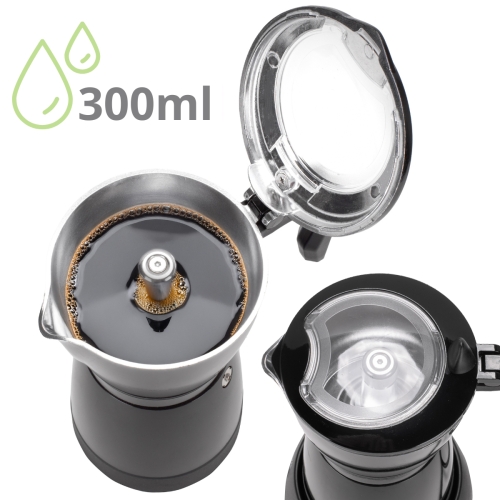 Elektryczny zaparzacz do kawy Kamille 300ml moka pot