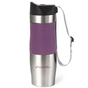 Kubek termiczny z antypoślizgową nakładką  "Coffe" 480ml