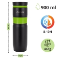 kubek termiczny 900ml szczelny z wygodnym uchwytem antypoślizgowym