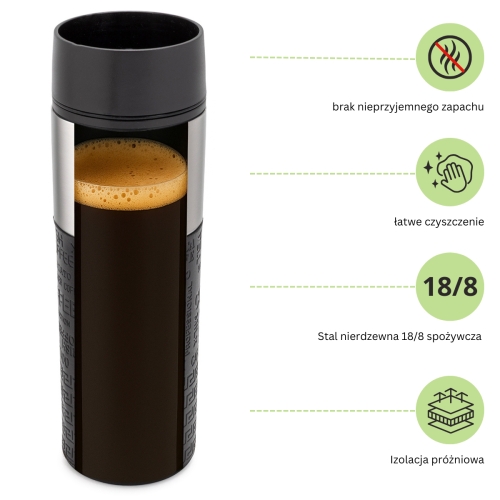 Termiczny kubek Kamille Coffe 420 ml stal nierdzewna