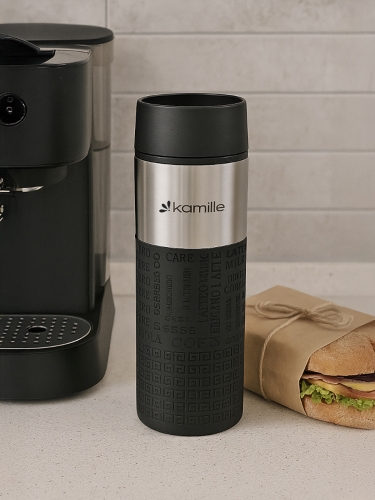 Kubek do kawy na wynos Kamille 420 ml antypoślizgowy