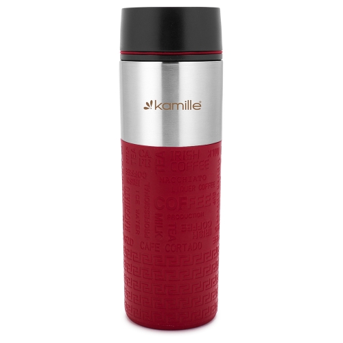 Kubek termiczny stal nierdzewna Kamille Coffe 420 ml