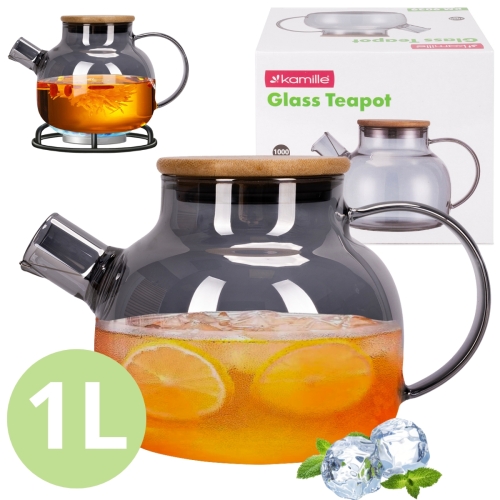 Szklany dzbanek do napojów Kamille KM9029