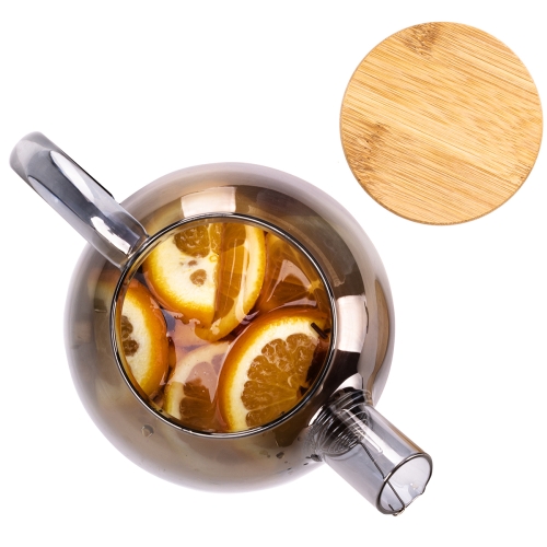 Szklany dzbanek do napojów z pokrywką Kamille