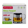 dzbanek szklany 600 ml Kamille z zaparzaczem do kawy i herbaty