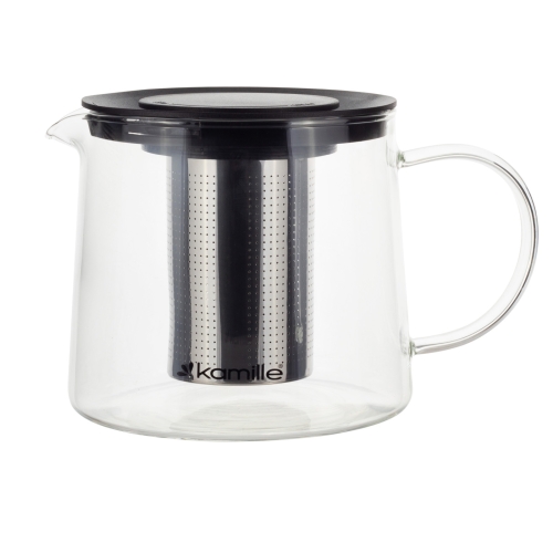 Szklany dzbanek do herbaty i ziół 1000 ml Kamille zaparzacz