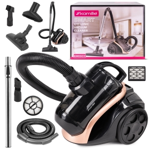 ODKURZACZ BEZWORKOWY CYKLONOWY KAMILLE MOCNY 800W AKCESORIA FILTR HEPA