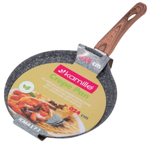 Patelnia do naleśników granitowa na indukcje Kamille
