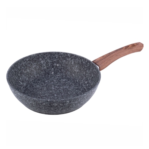 Wok głęboki granitowy Kamille KM4166