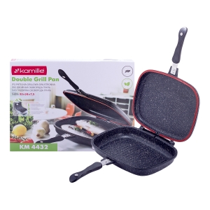 Patelnia grillowa dwustronna marmurowa