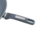 patelnia Kamille 30 cm granitowa z pokrywką aluminiowa nieprzywierająca